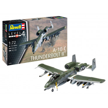 KIT PARA MONTAR REVELL AVIÃO A-10C THUNDERBOLT II 1/72 113 PEÇAS REV 03857